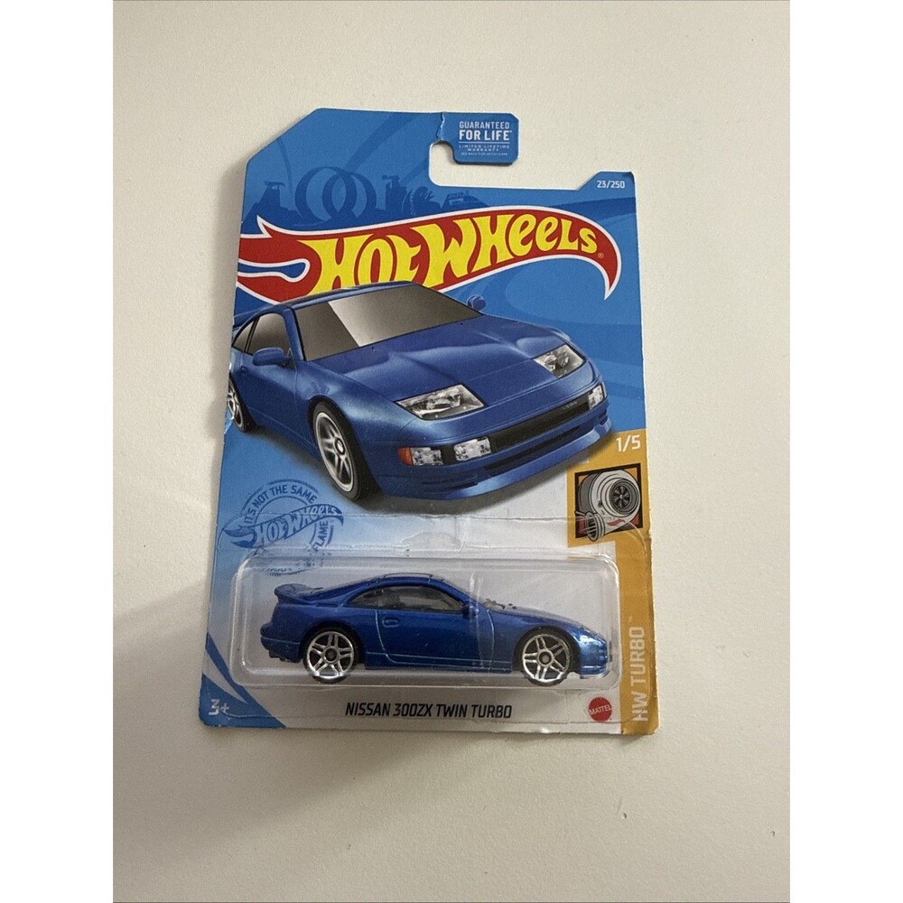 Hot Wheels Nissan 300ZX Twin Turbo Blue HW Turbo 1:64
